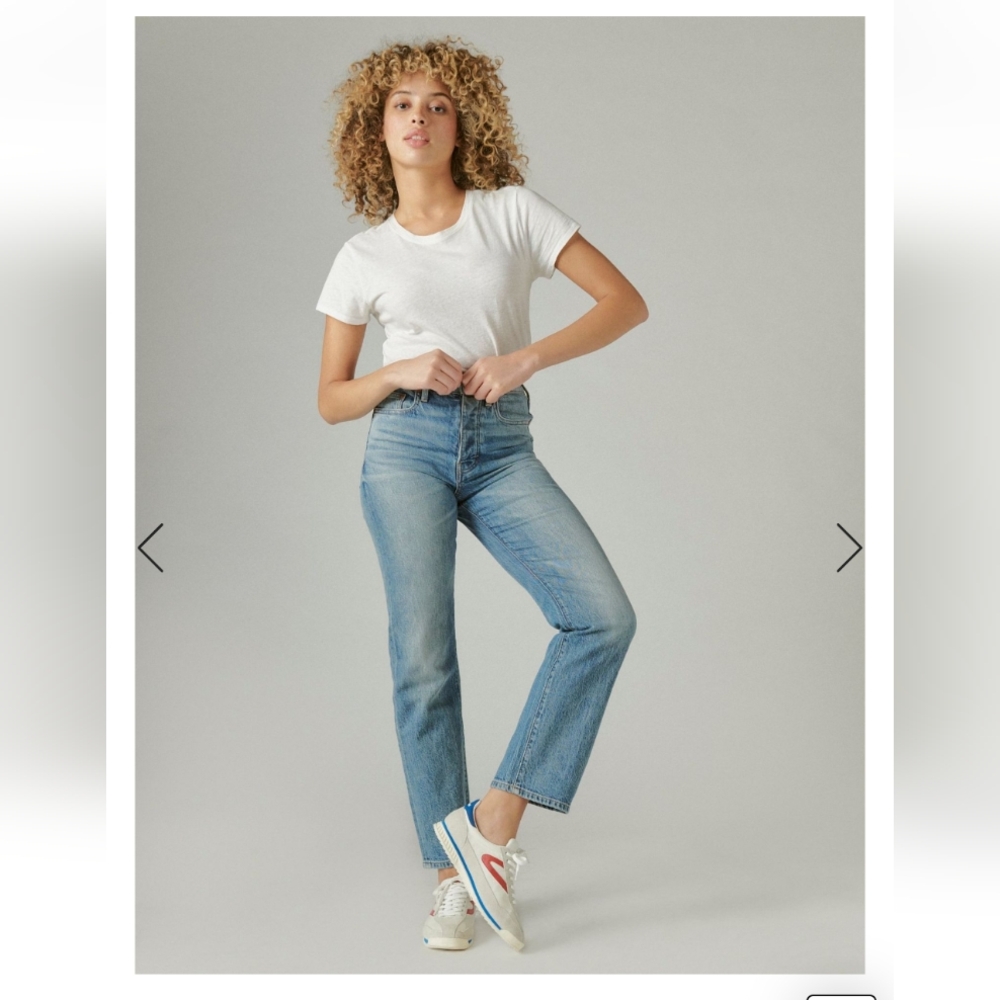 NWOT Lucky Brand Jeans 90's High Rise Straight Loose Fit